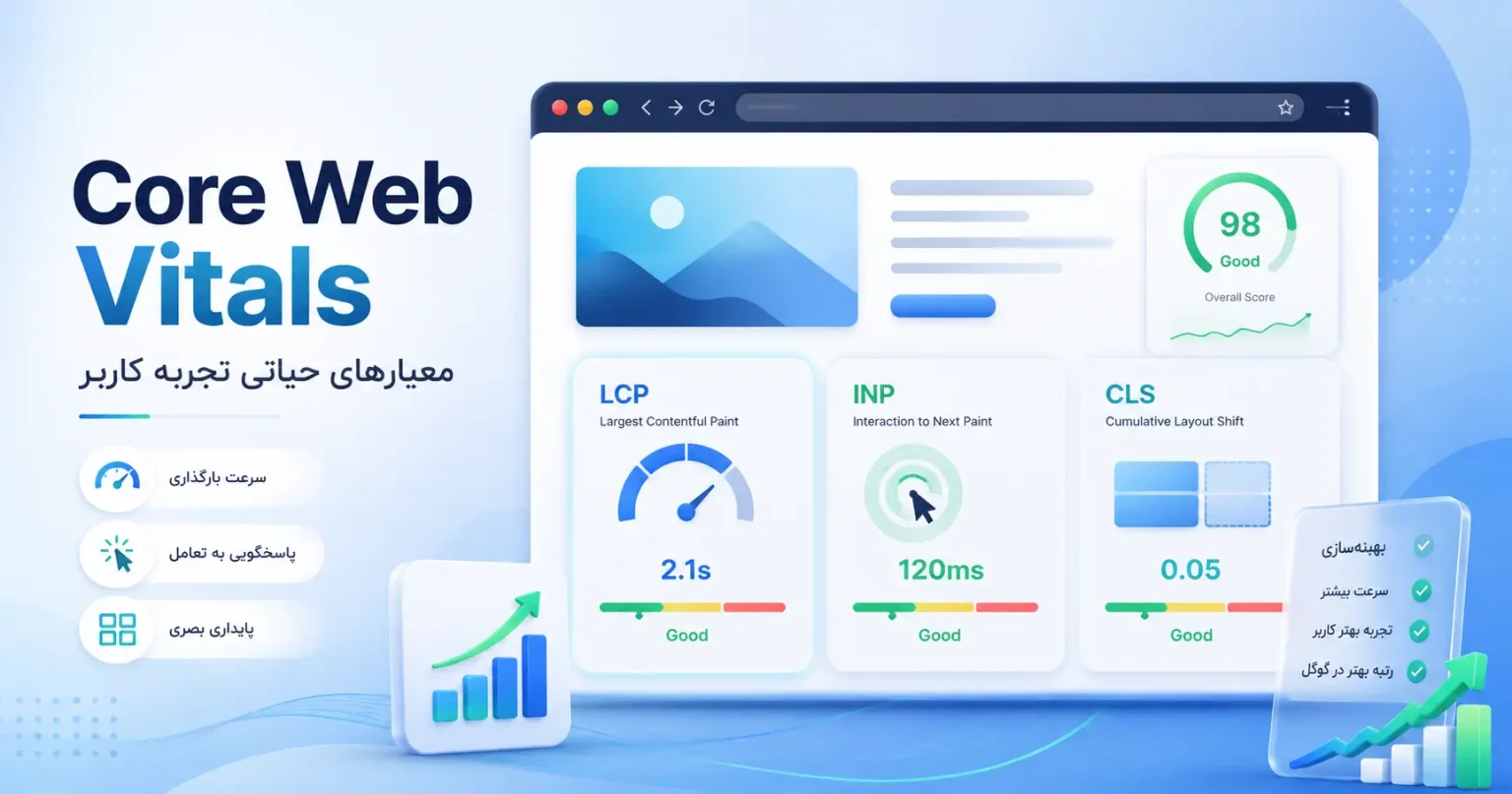 Core Web Vitals چیست؟ آموزش کامل معیارهای حیاتی وب گوگل