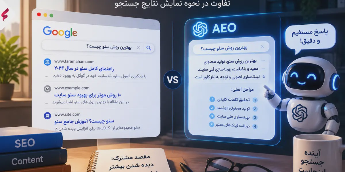 تفاوت aeo و seo چیست
